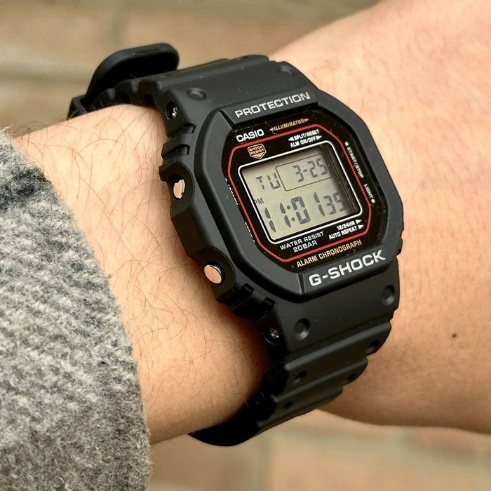 Relógio G-SHOCK masculino digital preto DW-5600RL-1DR - aconfianca